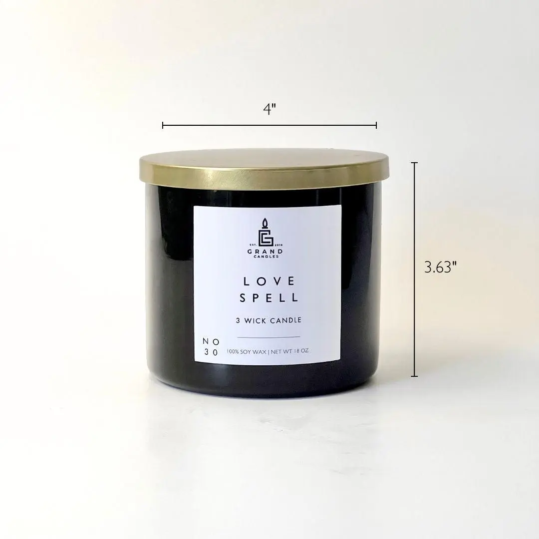 Black - 3 Wick Jar