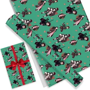 Demon Slayers Gift Wrapping Paper, Kraft Paper Sheets Premium Demon Birthday Wrapping Paper Set For Kids, Party Storage Festive Demon-slayers Decoration