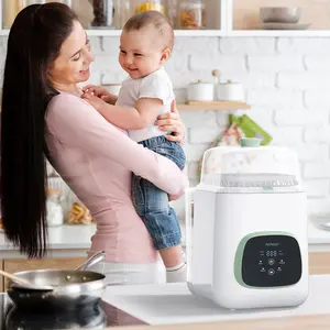 Momcozy KleanPal Pro Baby Bottle Washer, Sterilizer and Dryer - 3-in-1 Washer, Save Time and Effort - Suitable for Cleaning Bottles, Breast Pump Accessories and Baby Products 【B】