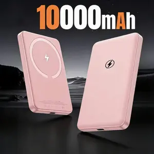 10000mAh Magnetic Wireless Power Bank 15W Fast Charging Ultra Slim Portable Charger Qi2 Certified for iPhone 17/16/15/14/13/12Series