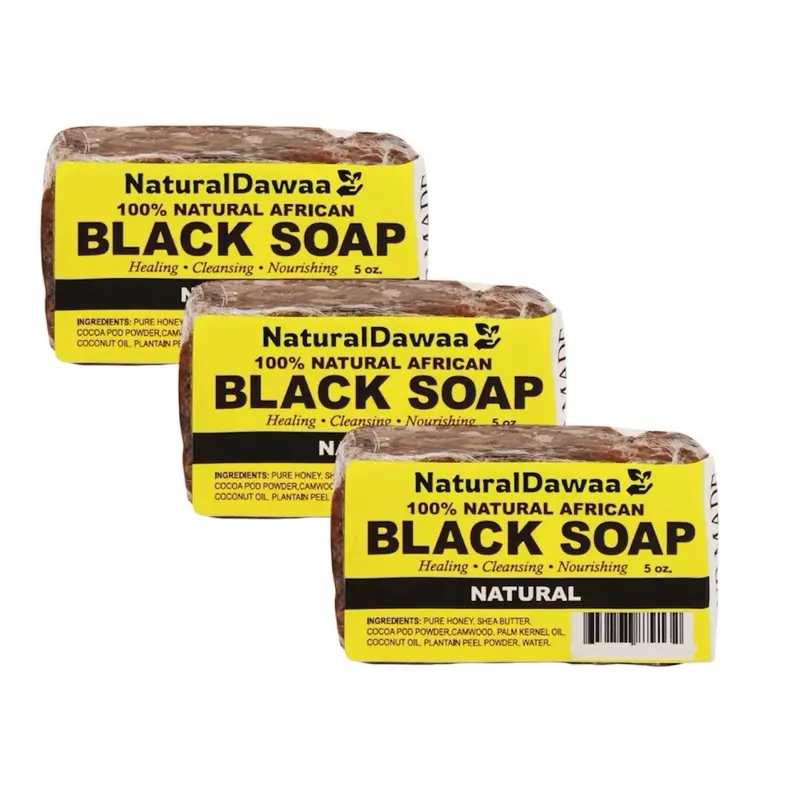 5oz African Black Soap 3 Pack