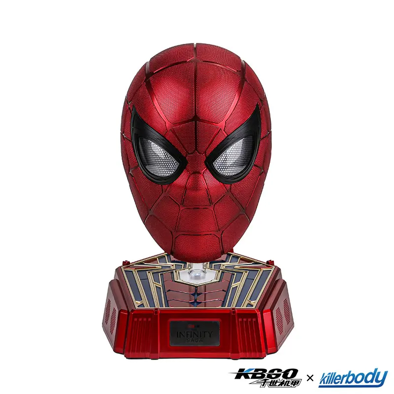 Hasbro 1:1 Collectible Iron Spider Helmet Bluetooth Speaker - Audio Device with Classic Color Schemes, Dynamic Blinking, Touch Control, Remote Control, Ideal for Spider Enthusiasts