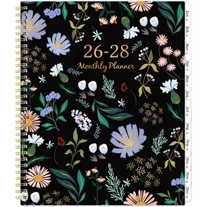 Monthly Planner 2026-2028 - 2 Year Planner 2026-2028, July 2026 - June 2028, 2  Monthly Planner, 9" x 11", Monthly Calendar Planners with Inner Pocket, -wire Binding, Tabs
