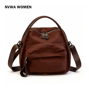 Lightweight Nylon Crossbody Bag for Women – Large Capacity Shoulder Purse with Front Pocket for Daily Use