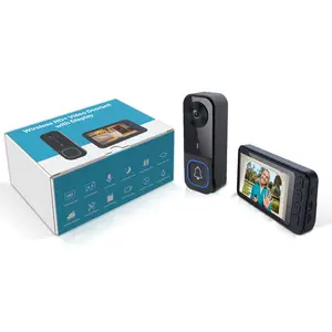 Wireless Smart Video Doorbell with Remote Viewing, 2-Way Audio, Human Detection, and HD Night Vision
