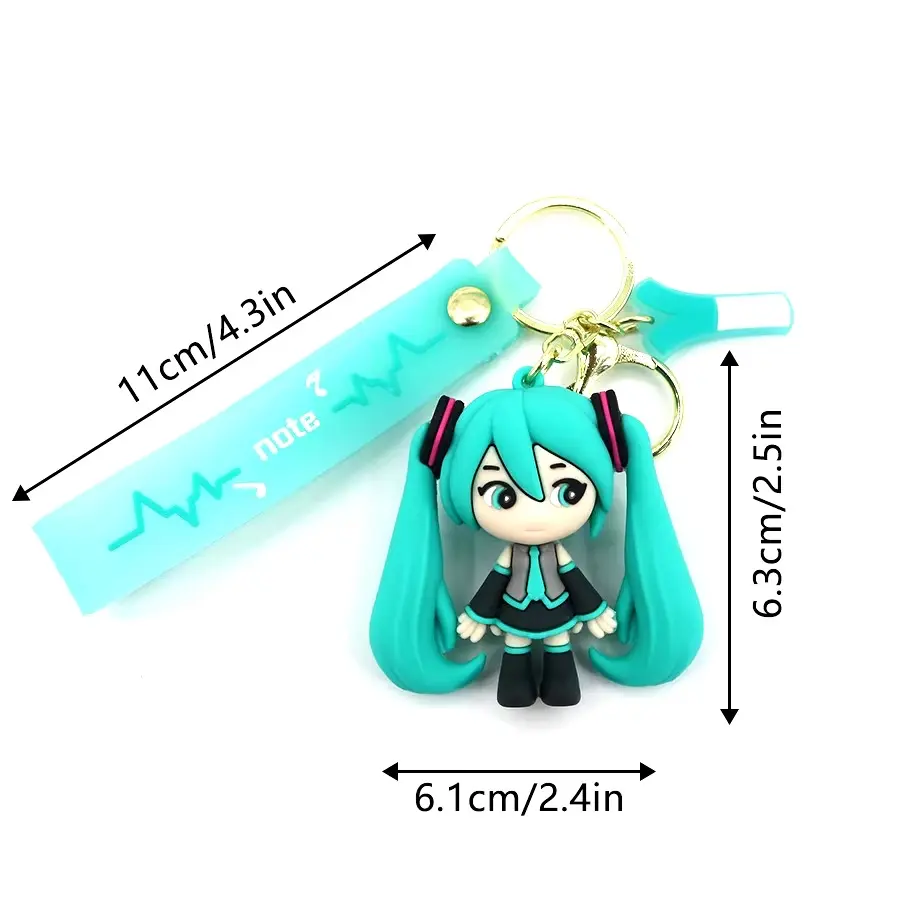 Hatsune Miku Keychain Green