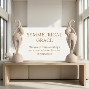 Artisanal Sandstone Cat Resin Sculpture, Minimalist Abstract Kitty Statue, Unique Animal Decor,Modern Tabletop Centerpiece, Housewarming Gift