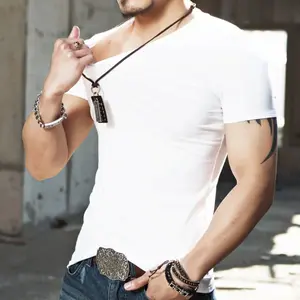 Kyn Apparel 2026 Brand New Men T Shirt  Fitness Mens T-shirts V neck Man T-shirt For Male Clothing Tshirts S-5XL Tops Tees