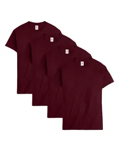 Hanes Essentials Men's Cotton T-shirt Value 4-pack Underwear Multi Pack Comfortable Fit Soft Stretch Fabric Breathable O5280