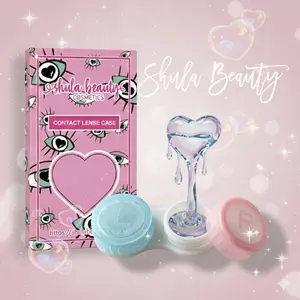 Soft Contact Lens case  organizer compact for Inserter and Remover Tool Kit – Portable Tweezers and Suction Applicator with Travel Case, Professional Eye Contact Care Accessory for Beginners and Daily Use, Hygenic Contact Lens Handling Set –