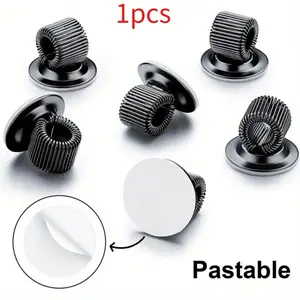 Spring-loaded Pen Insert Multifunctional Pen Clip Pen Holder Clips Steel Pen Holder Self Adhesive Pen Clips Pencil Holder Desk Organizer Tidy