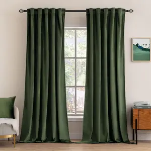 Elegant Velvet Italian Heavy Curtain, Soft Touch Fabric, Ideal for Living Room and Bedroom, Sun Blocking, Dust Proof, Noise Reduction
