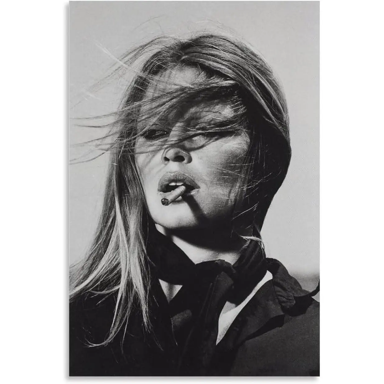 Model Bridget Bardot Art Black And White Poster Wall Art Picture Painting Poster Canvas Print Posters Artworks Bedroom Living Room Decor