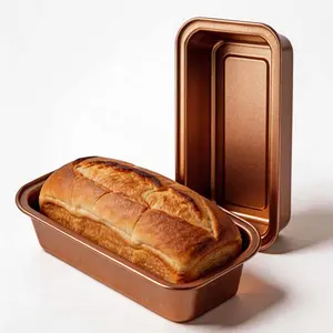 2 Pack Loaf Pan, 8 inch Banana Bread Pan, Non-Stick Banana Bread Pan, Stackable Bread Pans for Homemade Bread, Small Bread Pans for Baking