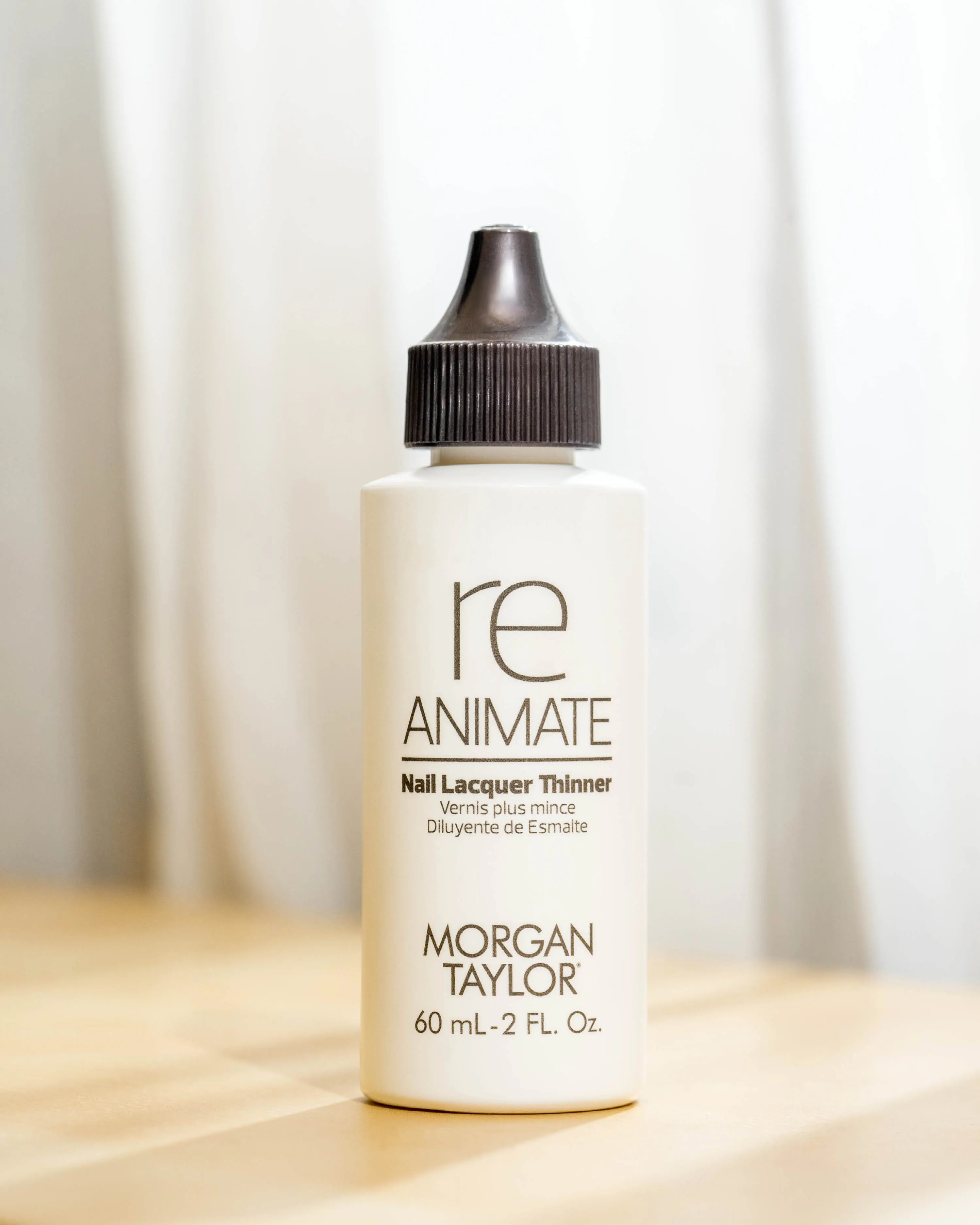 Morgan Taylor Reanimate Lacquer Thinner - Nail Polish Restorer for Thickened Lacquer, Refreshes Nail Lacquer with 1-2 Drops, Maintains Shine & Wear, Compatible with Morgan Taylor Formula, 2oz.