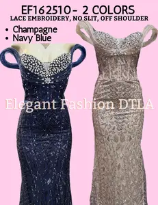 ✨ Elegant Fashion✨  EF162510 Embellishments Off Shoulder