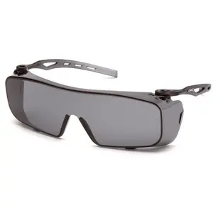 Pyramex Cappture Work Safety Glasses with H2X Gray, Anti-Fog Lenses