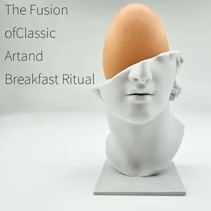 Greek Sculpture Egg Holder, 3D Printed PLA Ancient Statue Egg Tray with Classical Mythology Design, Decorative Storage for Kitchen Counter/Breakfast Bar/Dining Table, Perfect Gift for Greek Art Lovers & Collectors