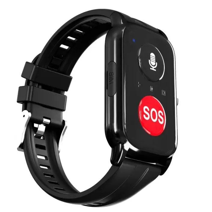 Elderly Smart Watch with SOS Button, GPS Tracking, Fall Detection Alarm, Health Monitor & Cluster Band for Senior Care