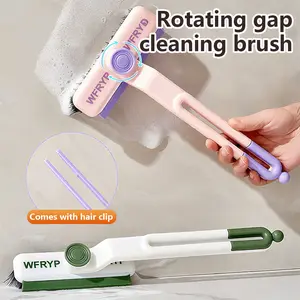 Multi-Function Rotating Crevice Brush, 360°Rotating Brush Hard Bristle Gap Clean Brush, Cleaning Tools for Kitchen,Bathroom and Home