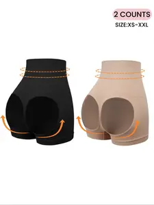 Women's Cut Out High Waist Shapewear Shorts, High Waisted Shaper, Breathable Comfortable Shaper, Tummy Control Butt Lifter, Ladies Shapewear Bottoms, Womenswear