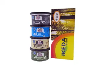 IKEDA Car Air Fresheners: 4 Different of Scents: New car smell, Marine squash, Vanilla and Jasmine
