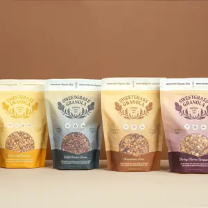 Sweetgrass Granola Variety 4-pack (Organic, Refined Sugar Free, Non-GMO)