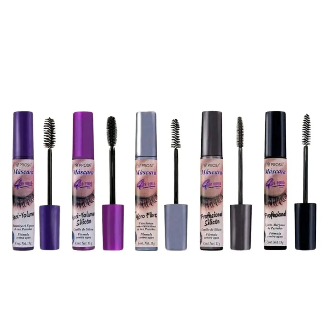 Prosa 4 in 1 Lifting Mascara, Waterproof Formula with Mamey Seed Oil for Longer Eyelashes and Natural Definition, Water Proof, Beauty Mascara, Cosmetic, Nourishing