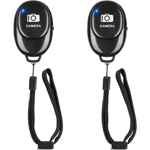 Phone Camera Remote Control(2 Pack) for Photos & Videos,  Camera Remote Shutter Clicker Compatible with /Android Phone/iPad/Tablets with Adjustable Wrist Strap