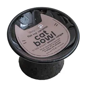 Dexypaws Flat Top Ceramic Cat Bowl