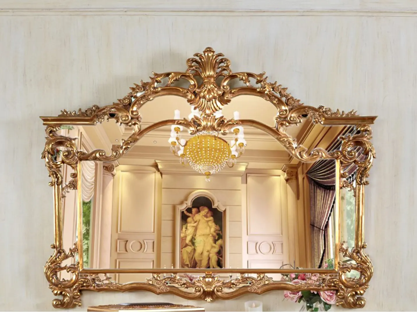 Infinity Solid Wood Flat Mirror