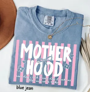 Retro Motherhood Comfort Colors Shirt, Trendy Mama Shirt, Mom Life Tee, Oversized Graphic Mom T-Shirt, Cool Mom Club Shirt, Mothers Day Gift