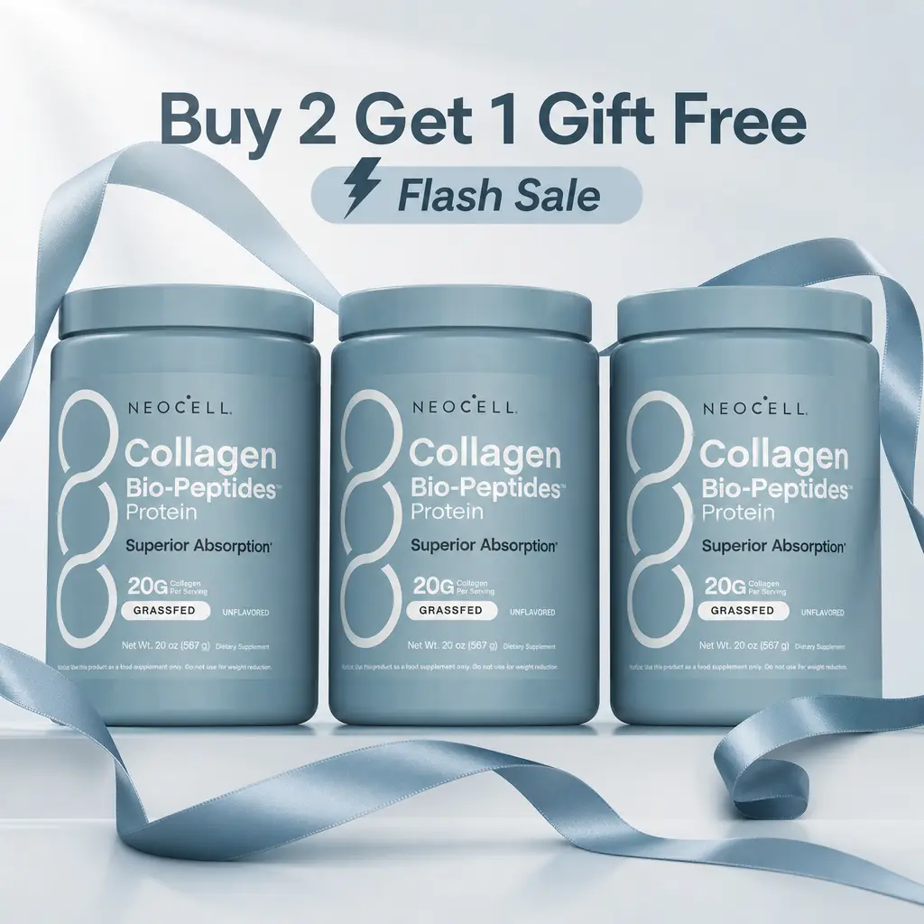 [Buy 2 Get 1 Gift Free] Top-Rated NeoCell Creatine & Collagen Powder – 30 Servings, Sugar-Free, Unflavored, Dual-Action Performance & Beauty Supplement