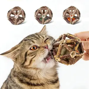 Catnip Toy Balls – Buy 1 Get 2 Free! Natural silver vine stick, catnip ball & jingle ball — perfect cat toys for indoor cats. Helps clean teeth and satisfies chewing instincts. Ideal for kittens and all breeds!
