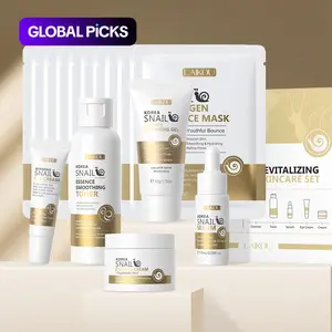 Snail Collagen Skin Care Kit, 1 Set Facial Cleanser, Toner, Serum, Eye Cream, Essence Cream and Mask, Moisturizing Hydrating Hydrate Skin Care Set for Women