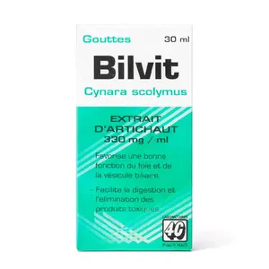 Bilvit Liquid Syrups Multivitamin Supplement 30ml Cynara Scolymus Extract 330mg/ml for Dietary Support Nutrient