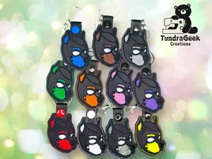 Pup Hood Keychain | Embroidered Vinyl Keychain | Pup Play Accessory