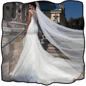 Wedding Veil Comb Cathedral Length Bridal Veils Tulle Hair Accessories 118" Long Veils for Women Wedding Veil Comb Cathedral Length Bridal Veils Tulle Hair Accessories 118" Long Veils for Women