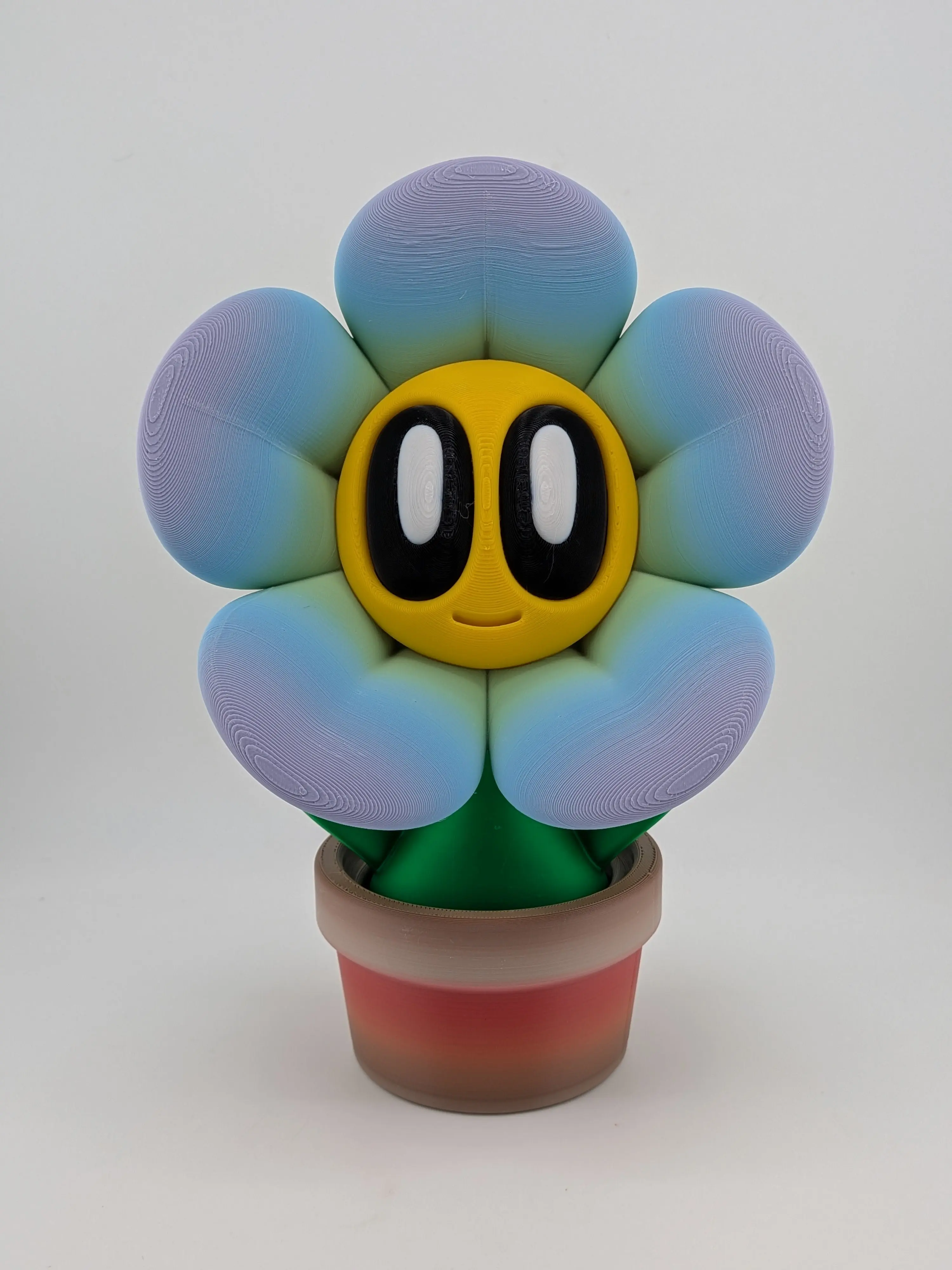 🌸✨ 8" Pastel "Dream-Bloom" Flower | BlobLab Art Desk Pet with Removable Pot 🪴🎨