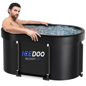 Upgrade XL 129 Gal Large Oval Ice Bath Tub for Athletes,Multiple Layered Portable Outdoor Cold Plunge, Cold Plunge Tub, Cold Plunge, Ice Plunge Tub