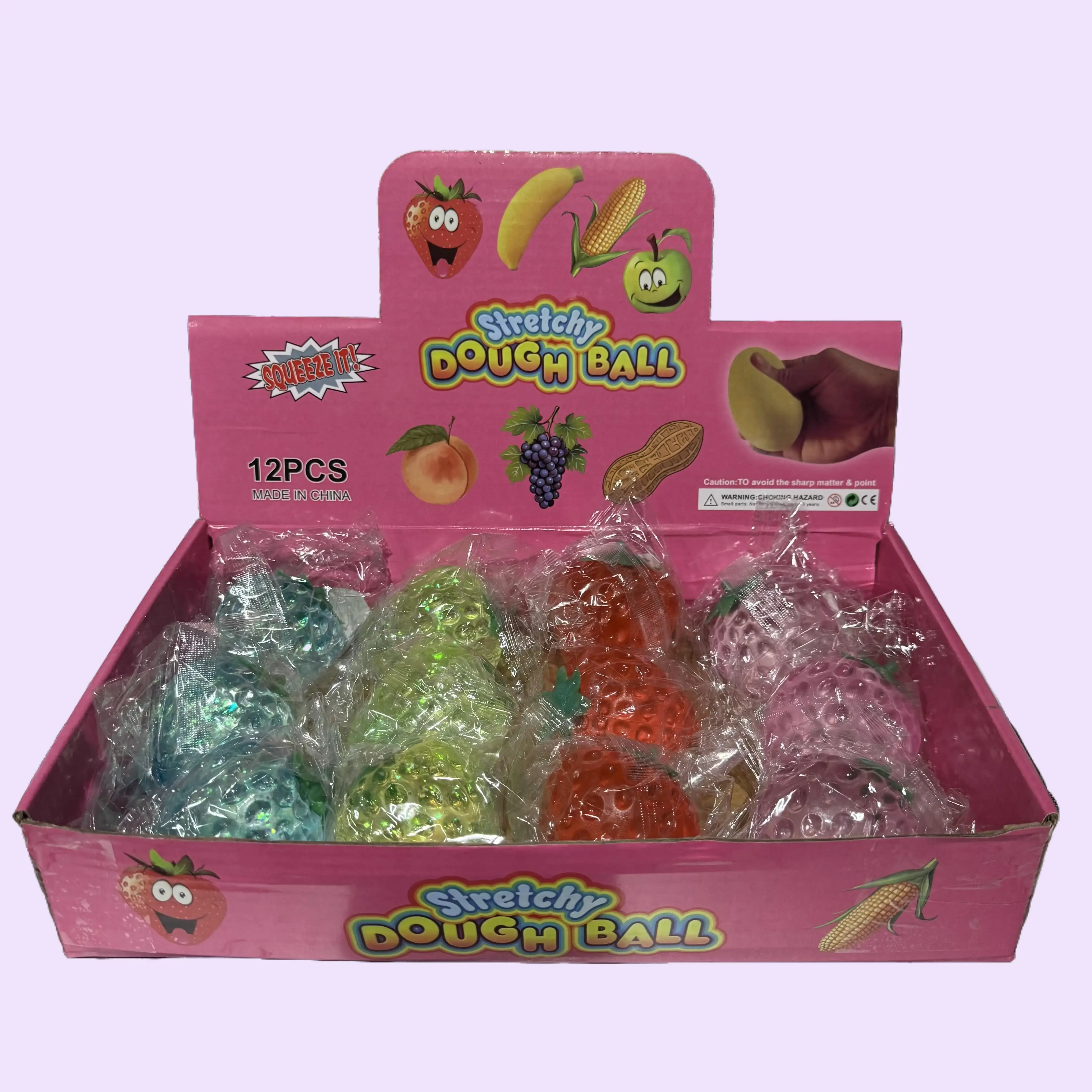Glitter Sugar Strawberry Squishy Toy – Sparkly Slow-Rising Fruit Stress Relief Toy