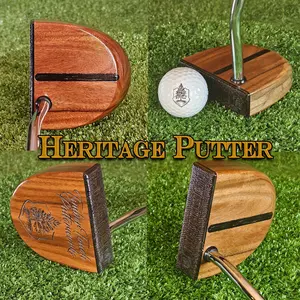 Heritage wood putter with exotic Rosewood and Walnut FATTY style