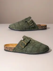 Men's Slip-On Sandals, Closed-Toe Non-Slip Casual Shoes, Classic Fashion Flat Slippers, Comfortable & Stylish Footwear for Daily Wear, Slip On Mules