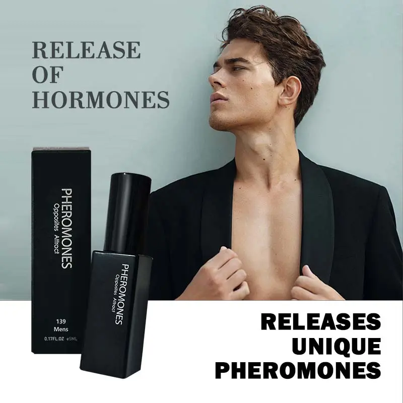 Men's Pheromone EDP - Opposites Attract Pheromone-Based Non-Sweet Fragrance, 12-Hour Long Lasting Fresh Woody Aromatic Scent, Aromatic Citrusy & Amber Notes, Confidence-Boosting Fashionable Fragrance (tiktokshopspringglowup)