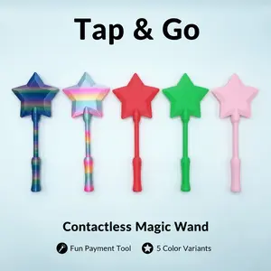 3D Printed Starlight Magic Wand Touch Payment Stand, Daily Use, Unique Design, Durable Material, Perfect Gift Idea