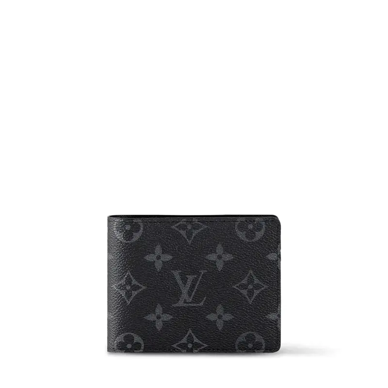 ‮ nottiuV siuoL  ‬     X LEATHER Small leather goods    Multiple  Wallet Wallet Black  Multiple Monogram Canvas & Grained  Black Classic Cowhide Leather Business Style, Elegant Fashion, Fashionable Wallet, Business Style Wallet