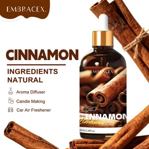 100ML Cinnamon Essential Oils, Scented Oil, Aromatherapy Plant-Based Body Massage Oil, Alcohol-Free Long-Lasting Scent, Humidifier Diffuser, Home Decor, Office Supplies, Wellness