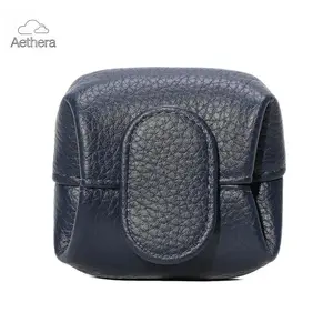 Aethera 2026 NEW Mini Lychee Pattern Solid Color Buckle Coin Purse Key Earphone Storage Bag Casual Daily Change Pouch Thanksgiving Christmas Gifts for Men Women Girls