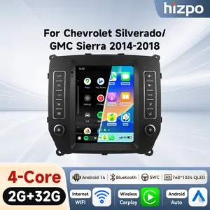 GPS Touch Screen Car Stereo Car Radio Multimedia Head Unit Video Player for Silverado 2014-2019 GMC Sierra SYNC Wireless Android auto with WiFi