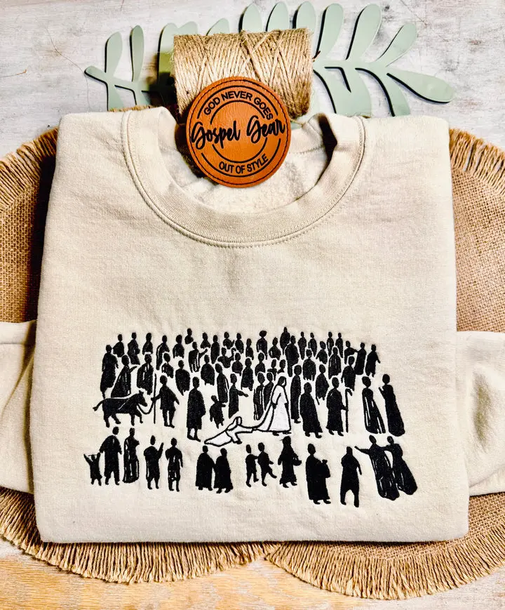 The Hem Of His Garment Embroidered Shirt